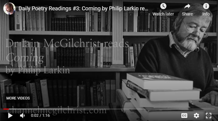 Daily Poetry Reading #3 ‘Coming’ by Philip Larkin