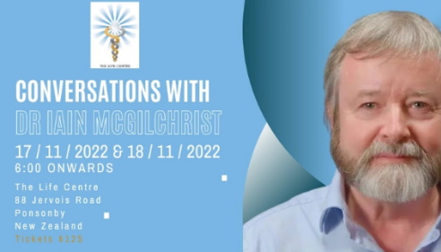 Conversations with Dr Iain McGilchrist – New Zealand