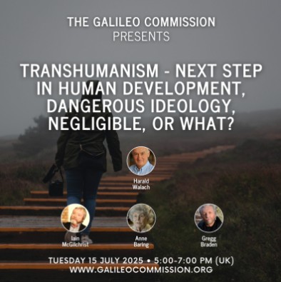 Join Iain McGilchrist at Harald Walach – Transhumanism: Next Step in Human Development